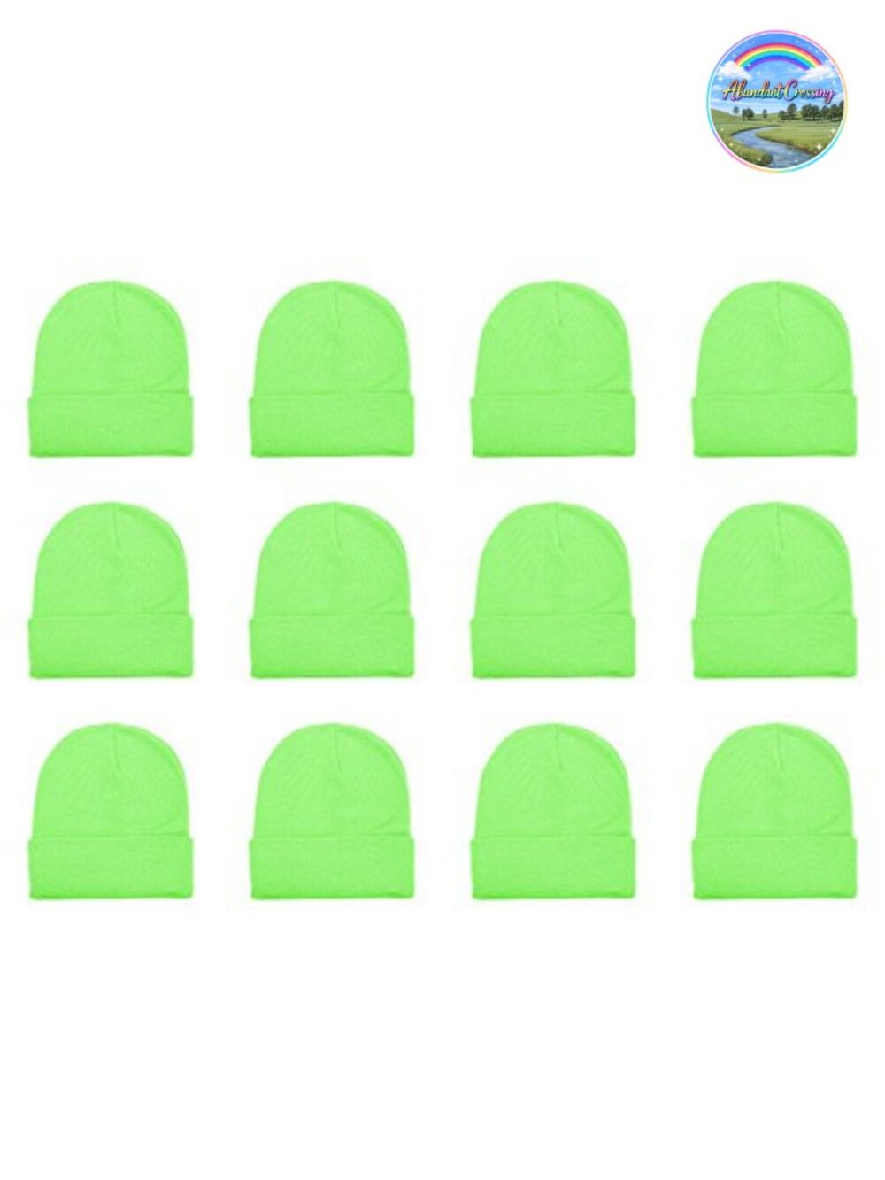 Unisex Knit Beanie Cap Warm Cuffed Skull Cap Winter Hat 12-Pack